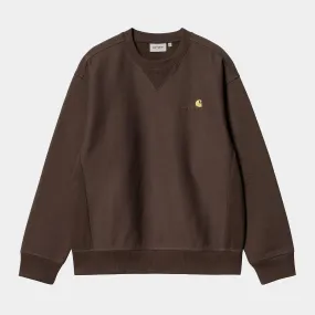 Carhartt WIP - American Script Crewneck Sweatshirt - Tobacco