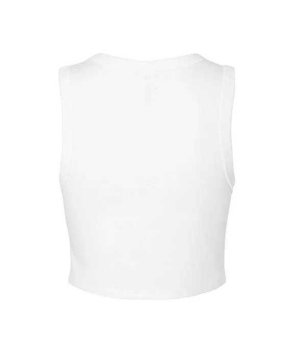 1013BE - Bella   Canvas Ladies Micro Rib Muscle Crop Tank Top