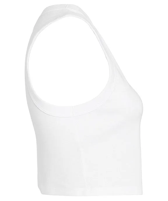 1013BE - Bella   Canvas Ladies Micro Rib Muscle Crop Tank Top