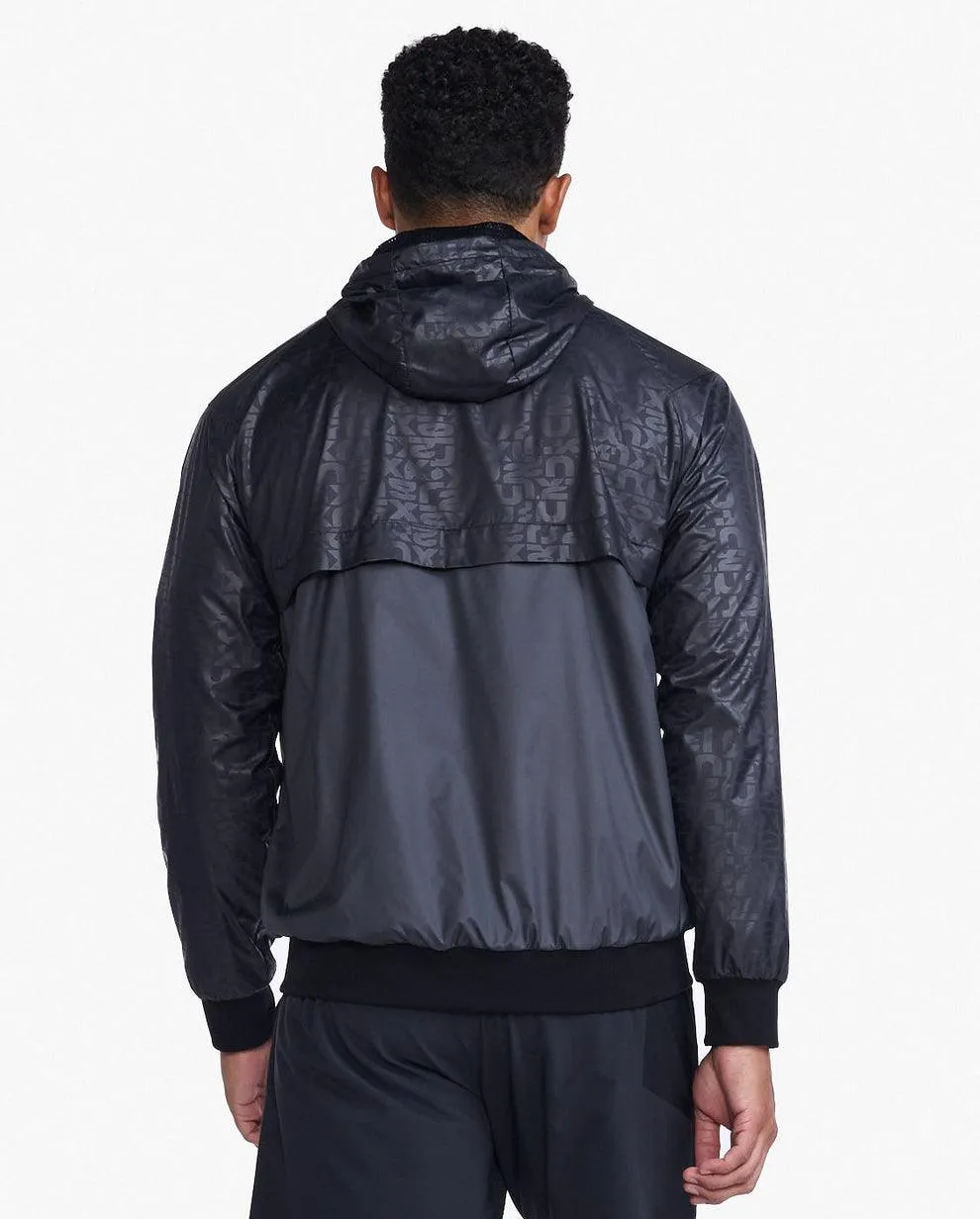 2XU Motion Windbreaker Men's Cycling Jacket (Embossed Monogram/Silver Reflect)