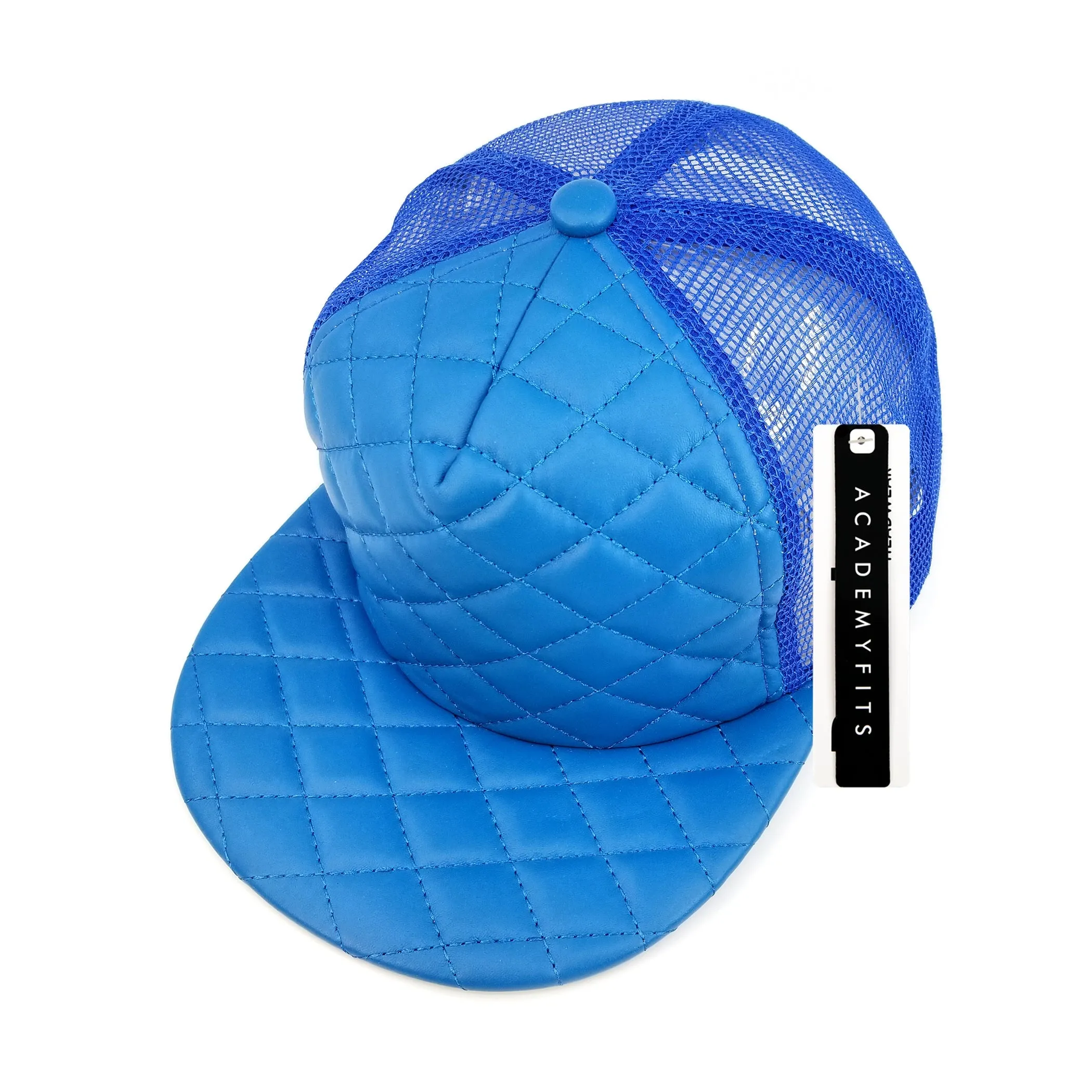 Academy Fits Quilted Foam Trucker Hat Snapback Cap 4027