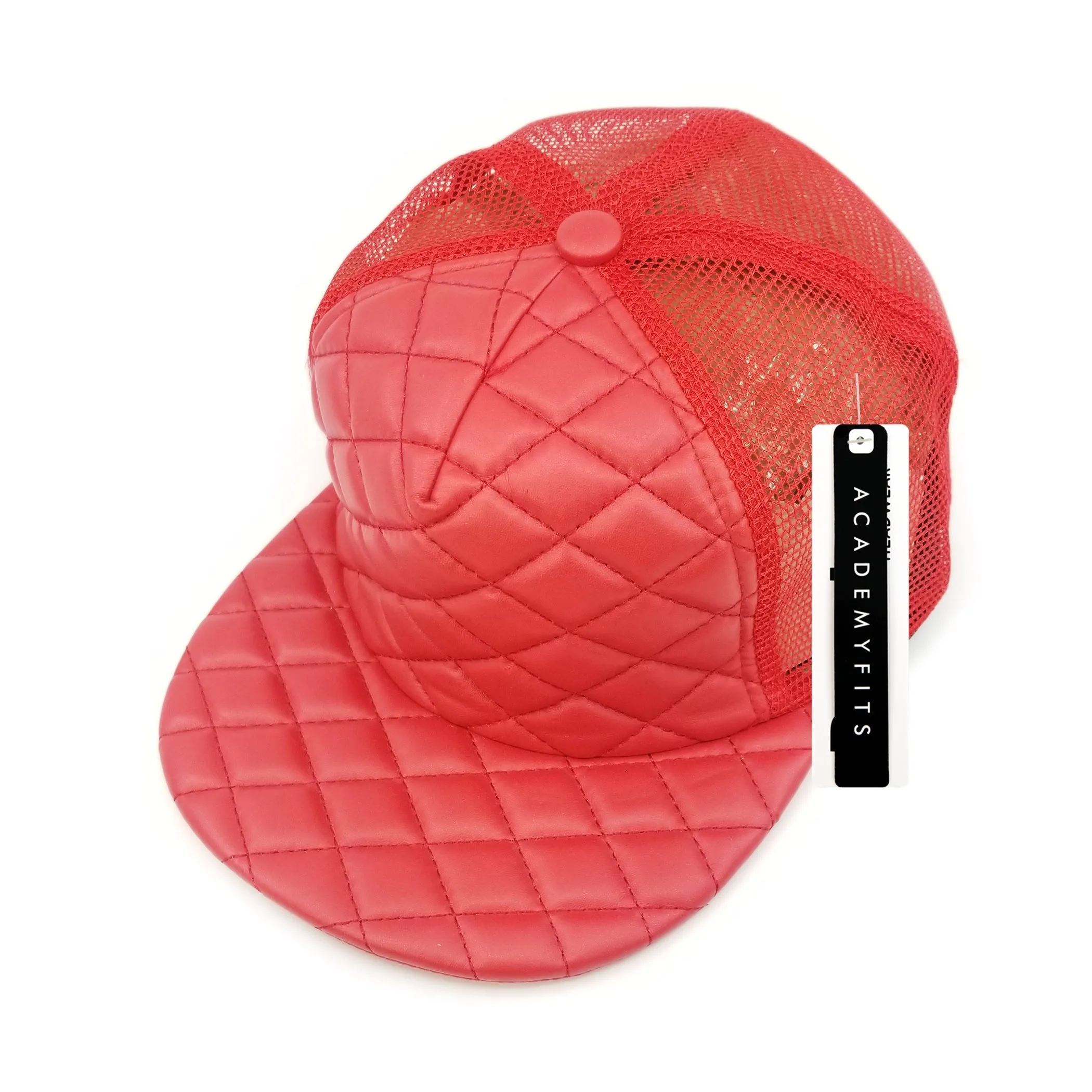 Academy Fits Quilted Foam Trucker Hat Snapback Cap 4027