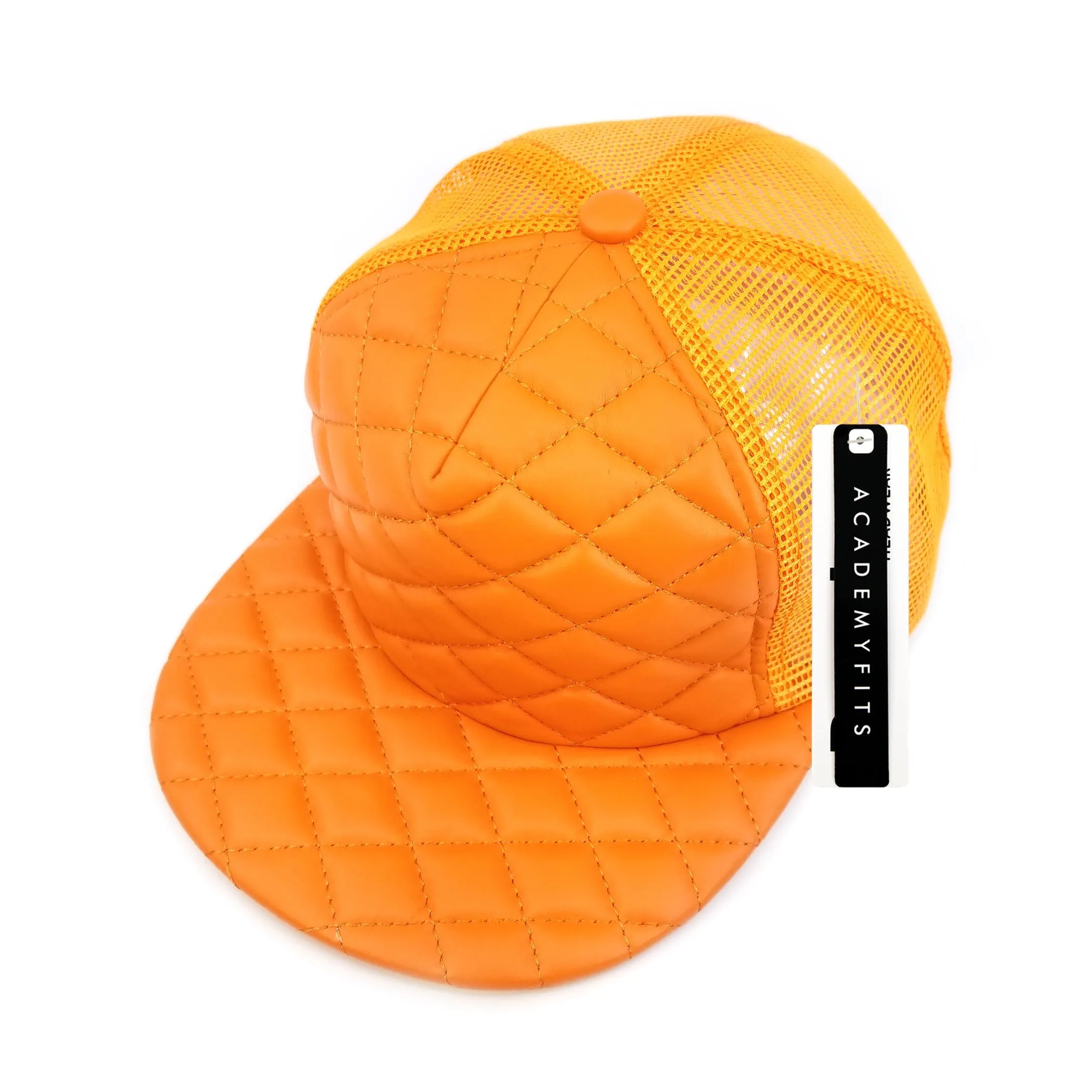 Academy Fits Quilted Foam Trucker Hat Snapback Cap 4027