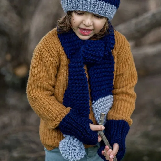 Acorn Kids: Traveller Chunky Scarf Navy