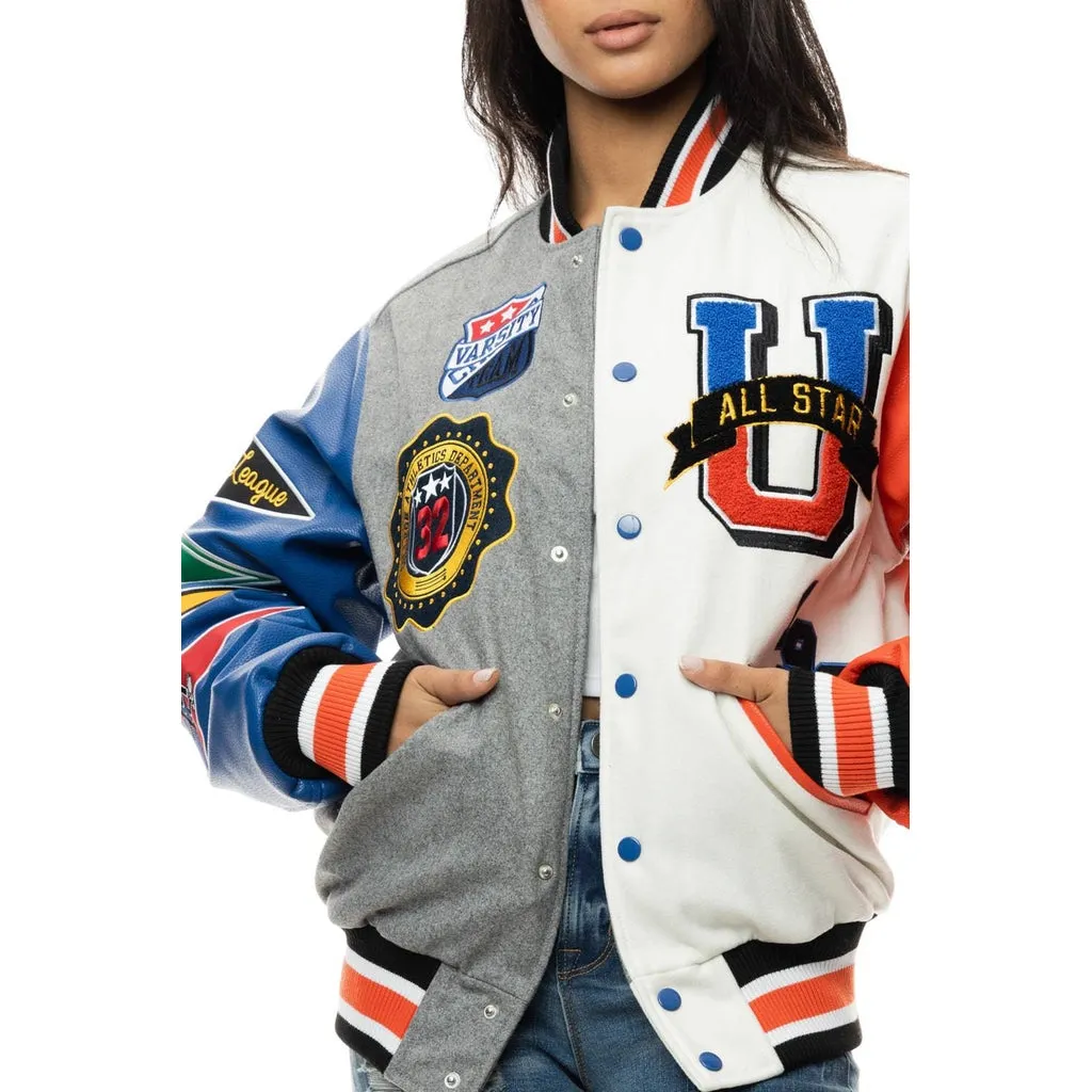 All Star Varsity Jacket - Royal White