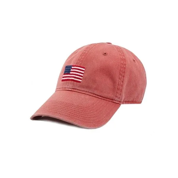 American Flag Needlepoint Hat- Nantucket Red®