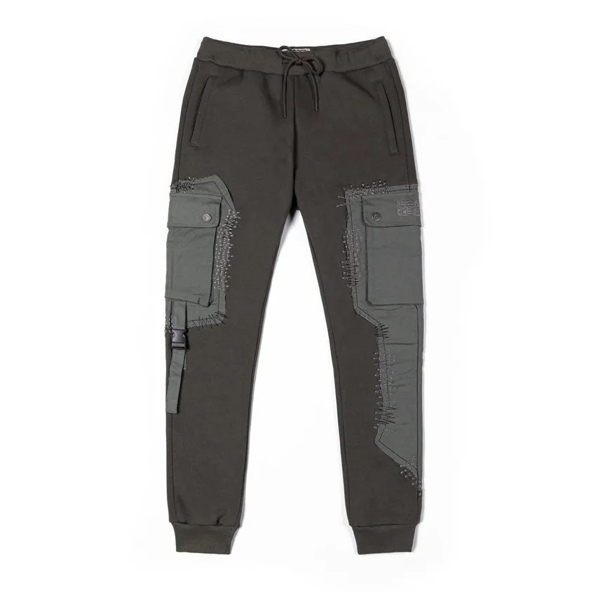 Big and Tall Utility Fashion Fleece Joggers - Dark Olive