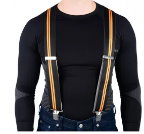 Black with Orange Stripe Rider Braces Riggers by Oxford Products