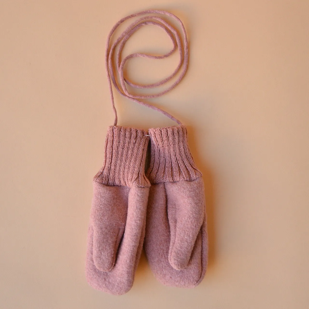 Boiled Wool Mittens (0-6y)