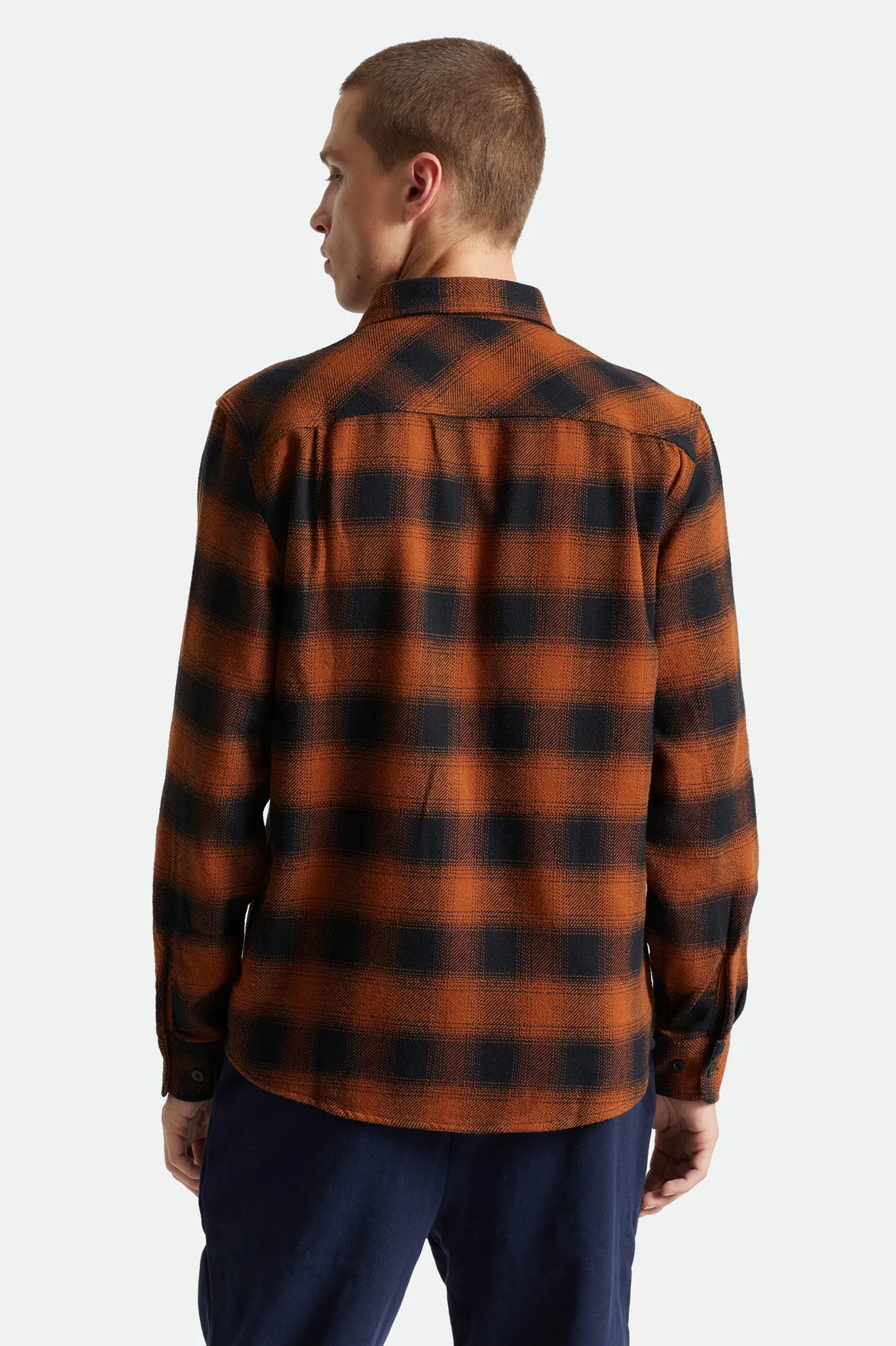 Bowery L/S Flannel - Burnt Orange