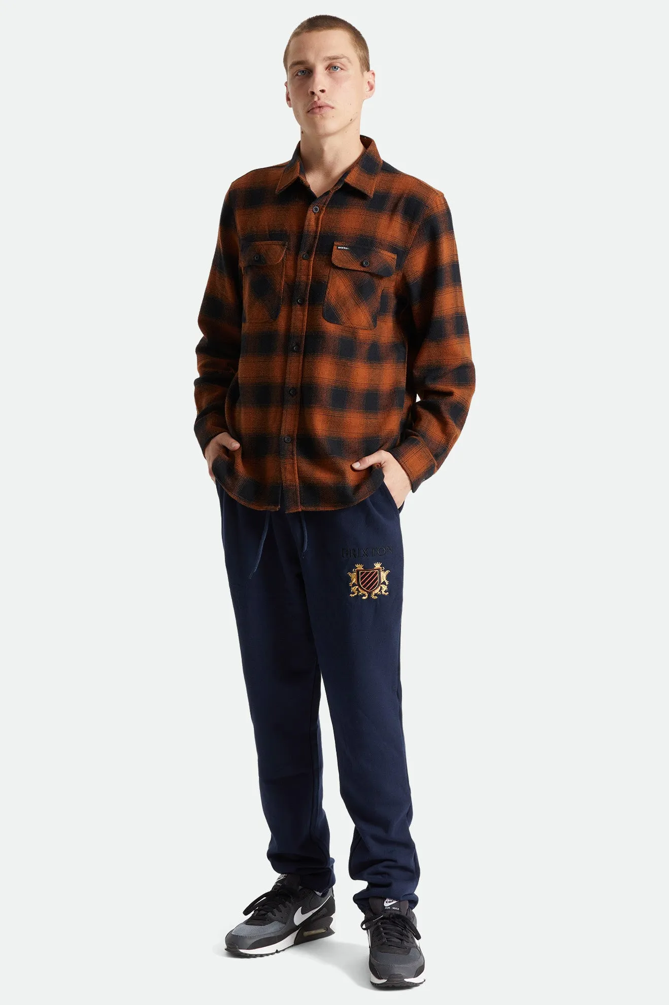 Bowery L/S Flannel - Burnt Orange