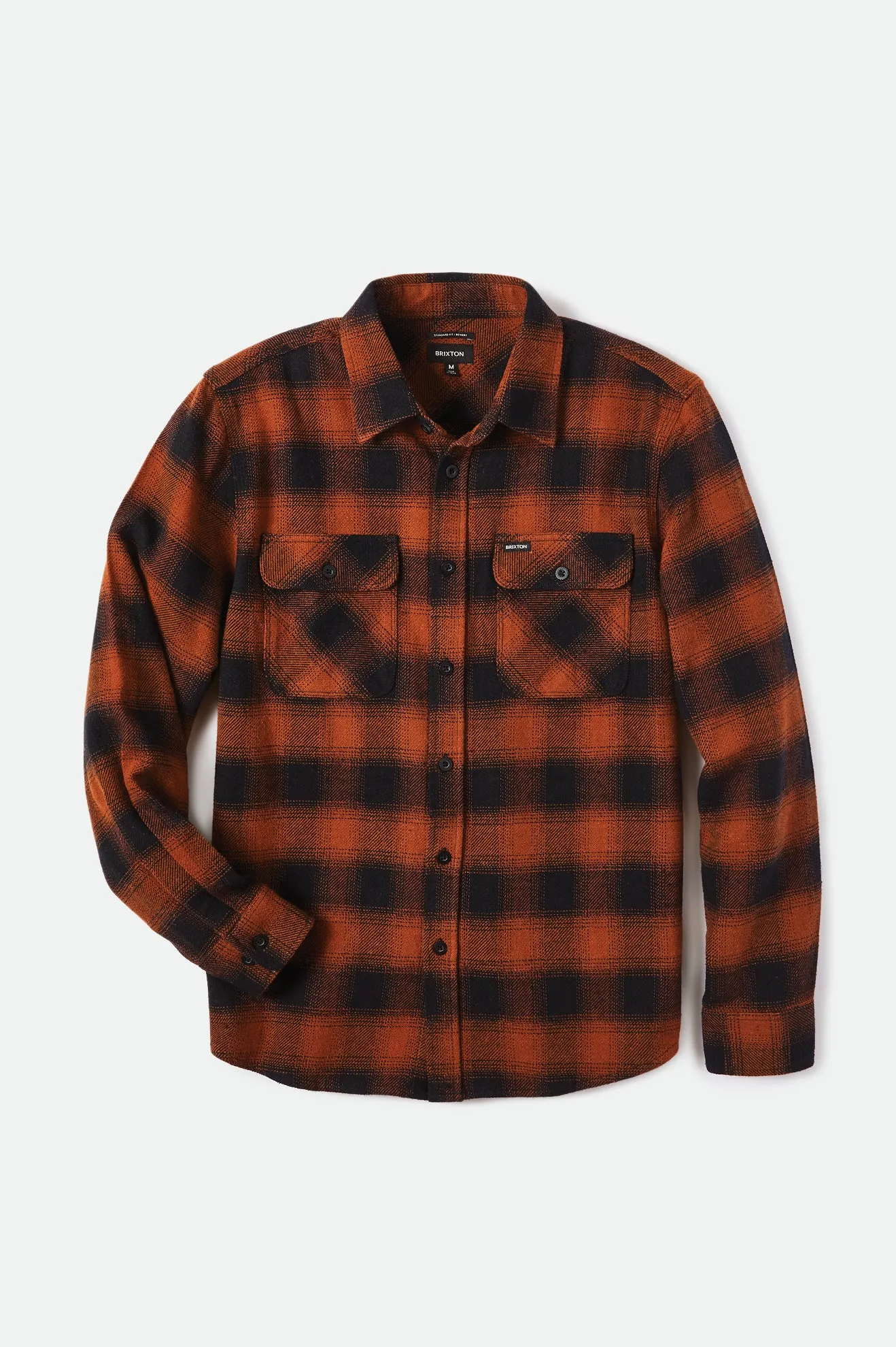 Bowery L/S Flannel - Burnt Orange