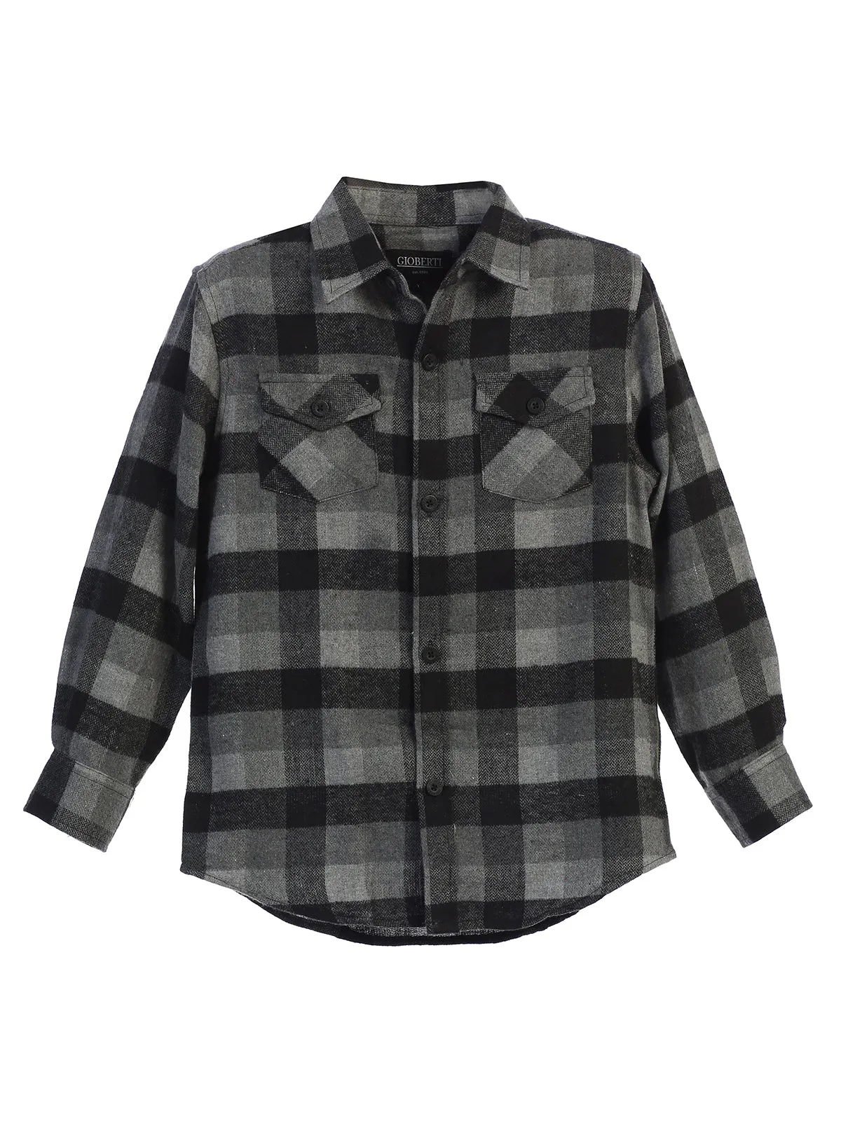 Boy's Plaid Flannel Shirt