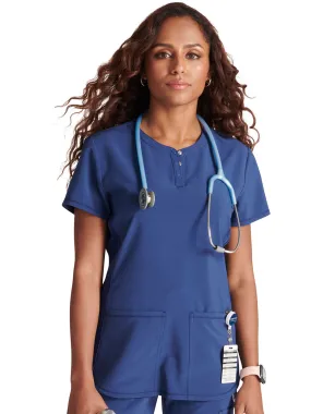 Cherokee - Women's Henley Solid Scrub Top