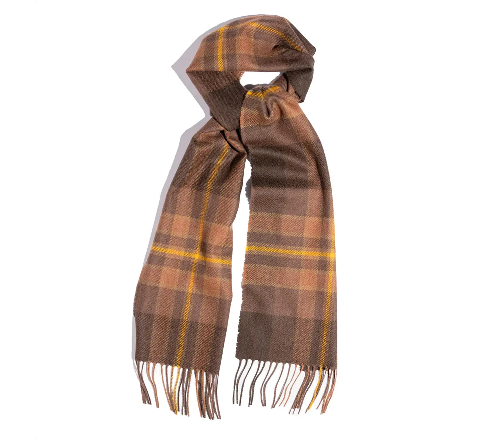 Dunbar Tartan Scarf | Peat/Rust Check