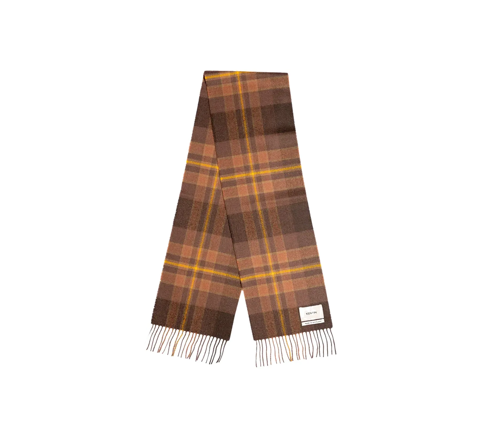 Dunbar Tartan Scarf | Peat/Rust Check