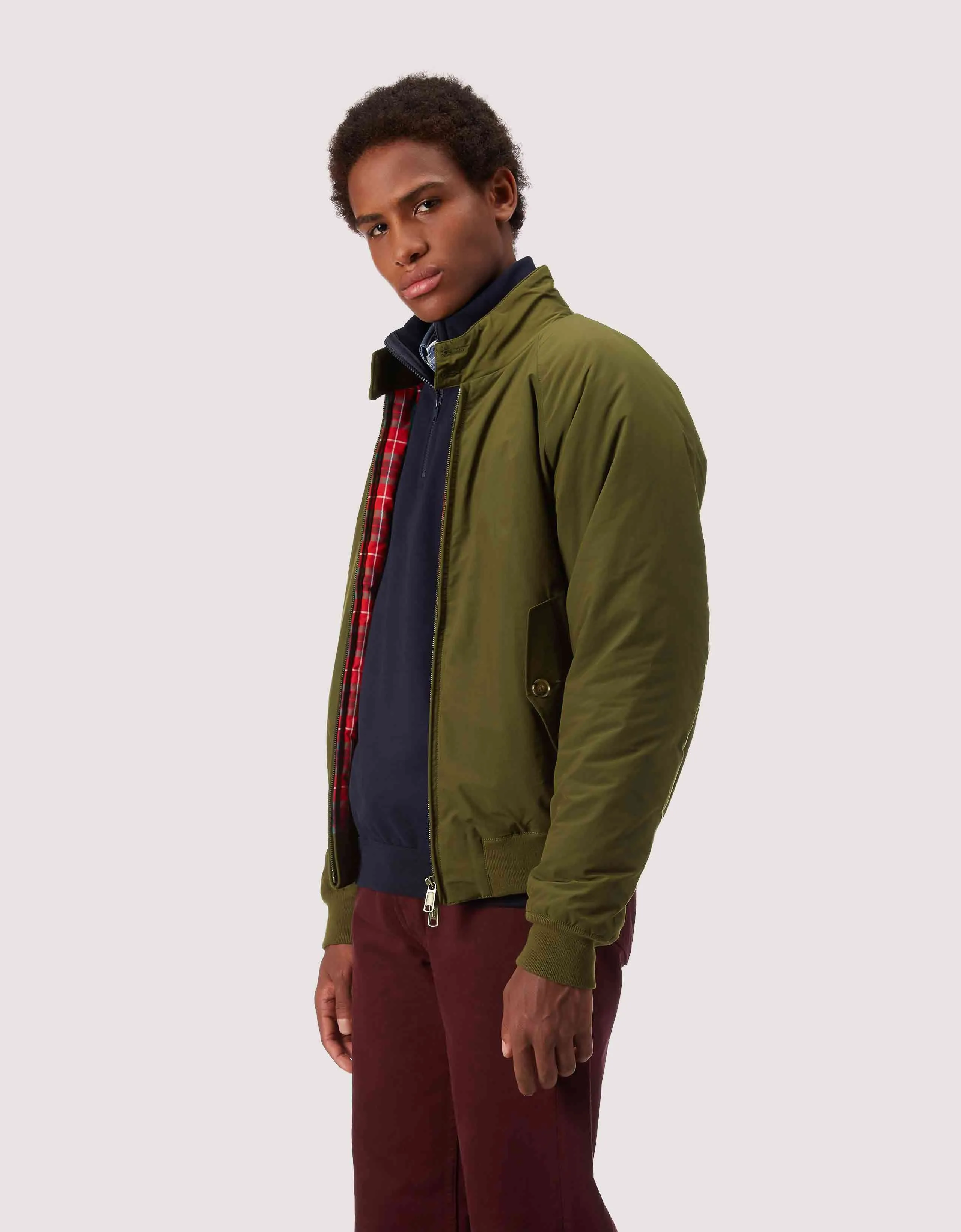 G9 THERMAL HARRINGTON JACKET GREEN BEECH