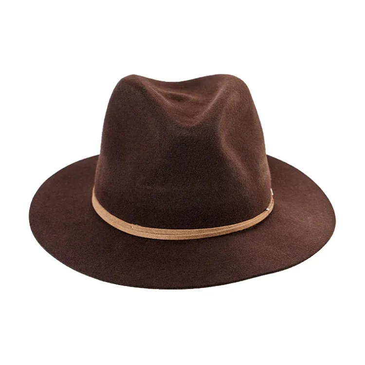 GC Hats Maddox Felt Fedora - Chocolate