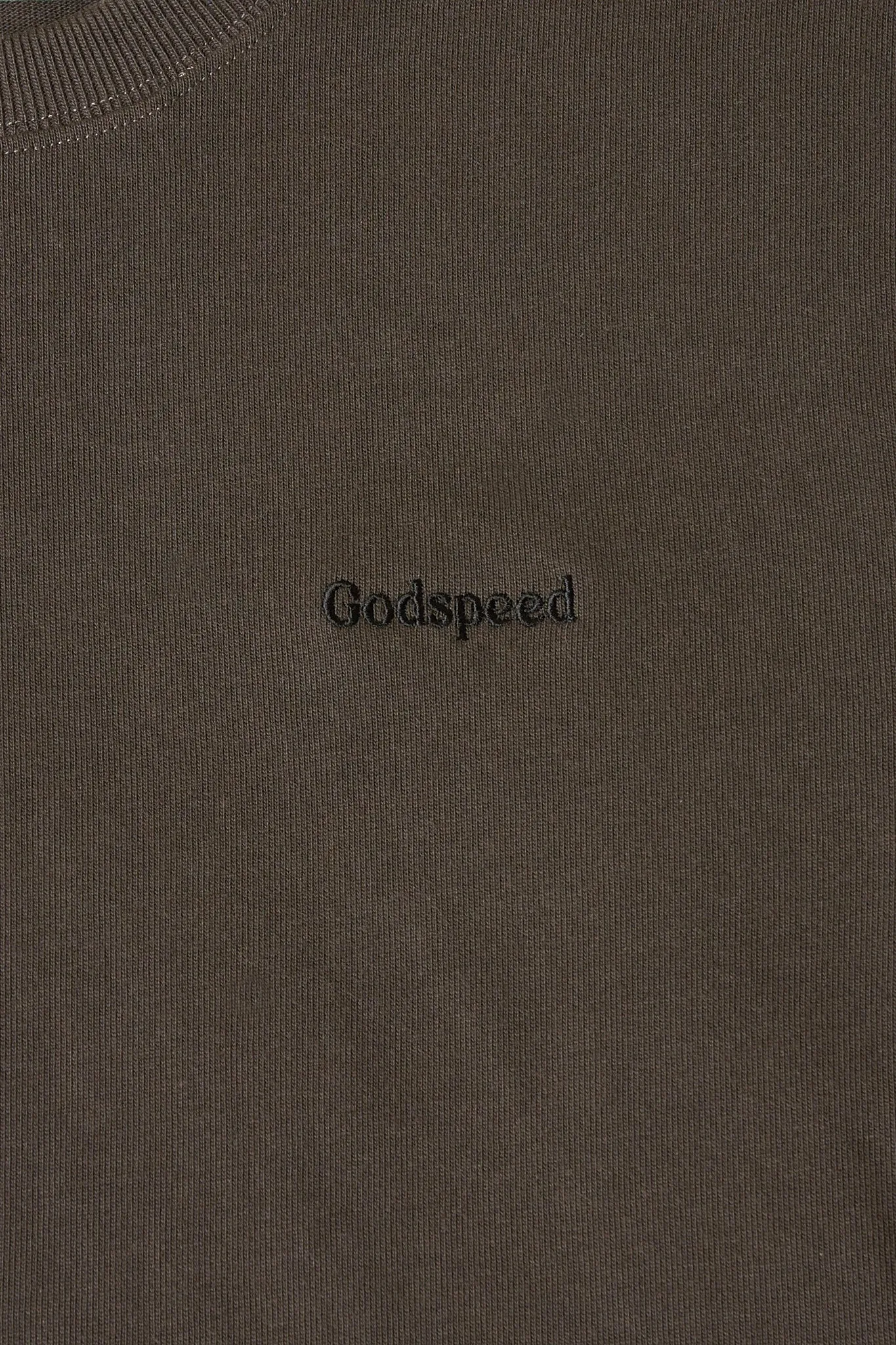 Godspeed Tonal Mini Logo Heavyweight Organic T-Shirt - Vintage Black