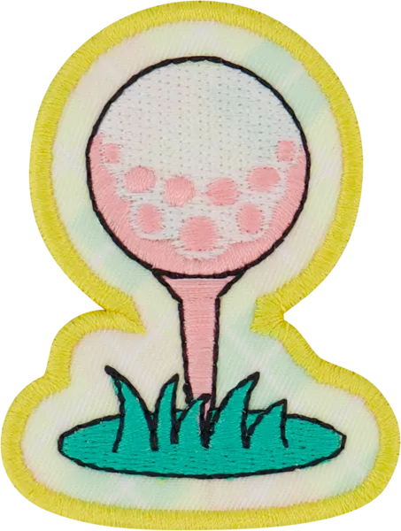 Golf Ball on Tee Patch