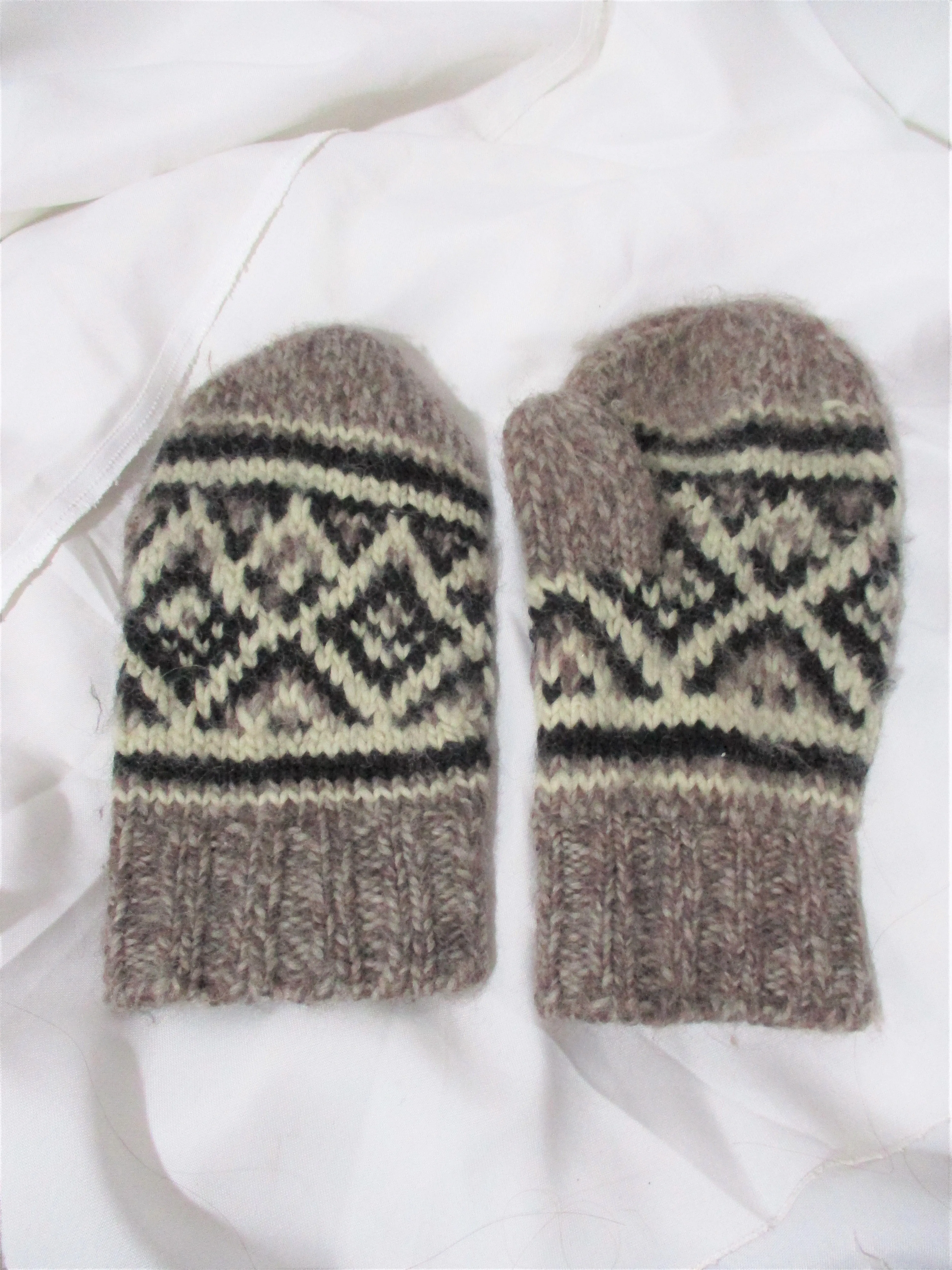 Handmade Ethnic Boho Festival Hippy Mitten Wool South America M Winter