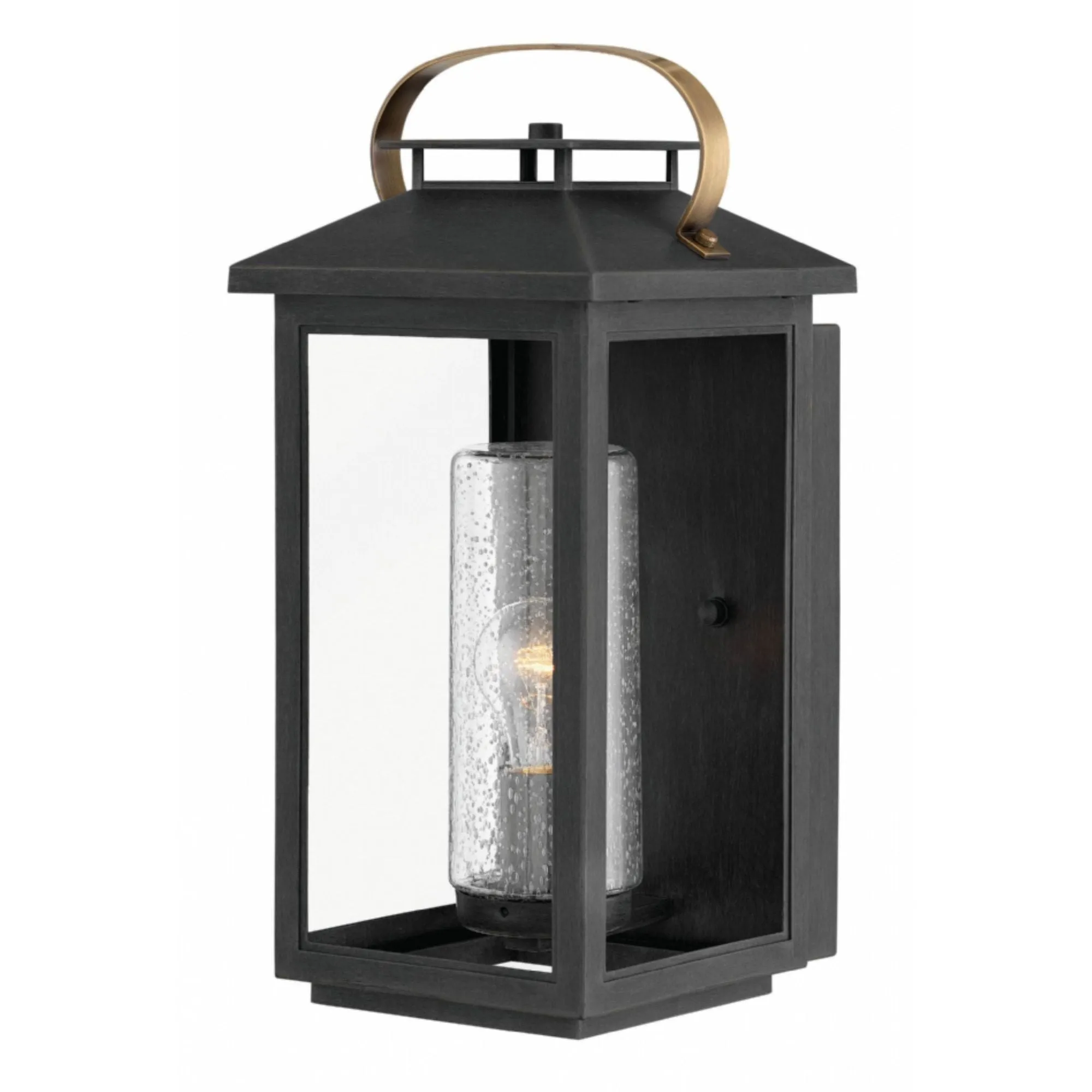 Hatteras Coastal Outdoor Wall Lantern - Medium 17.5" - Black