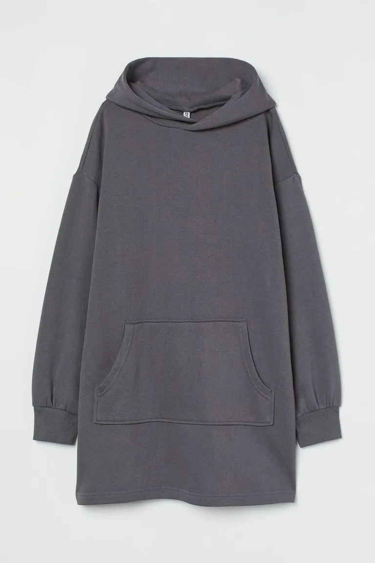 Hooded sweatshirt dress