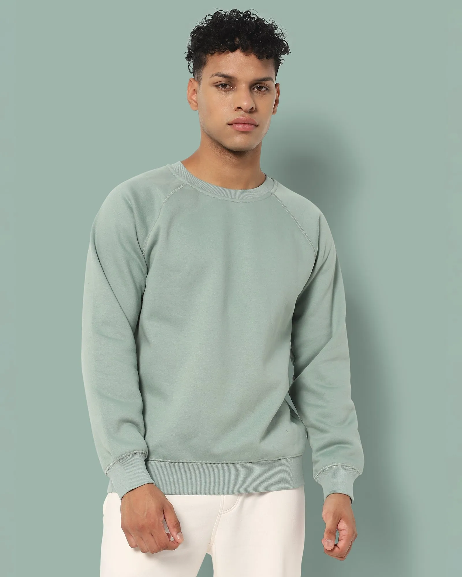 HW Crew Sweatshirt: Tiffany Green