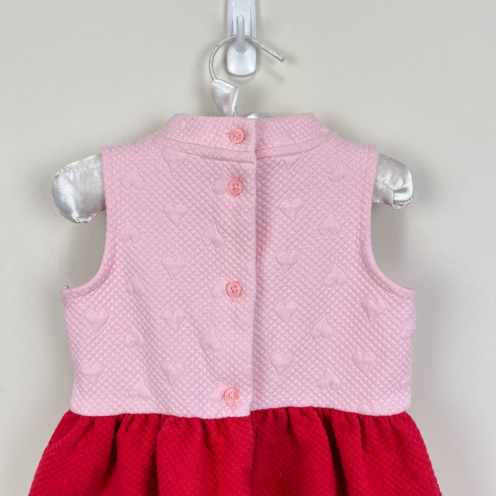 Janie and Jack Colorblocked Quilted Heart Dress 2T