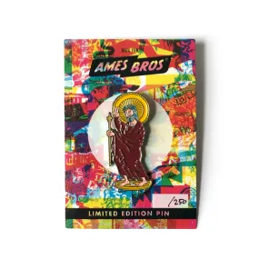 Jesus Skates Enamel Pin