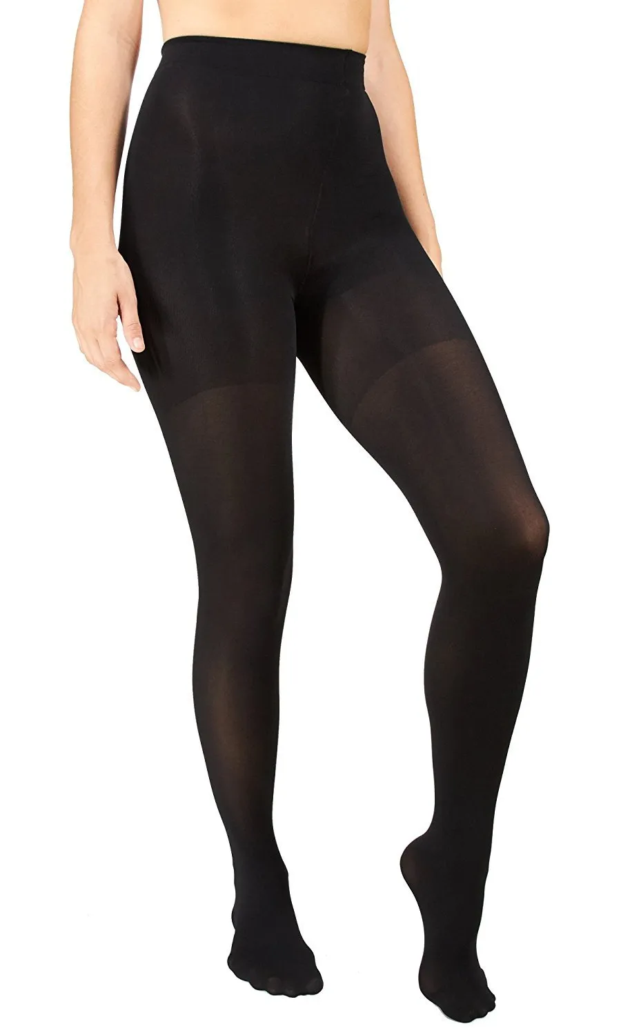 Marilyn Monroe Womens Ladies 2Pack Control Top Footed Opaque Tights (See More Colors and Sizes)