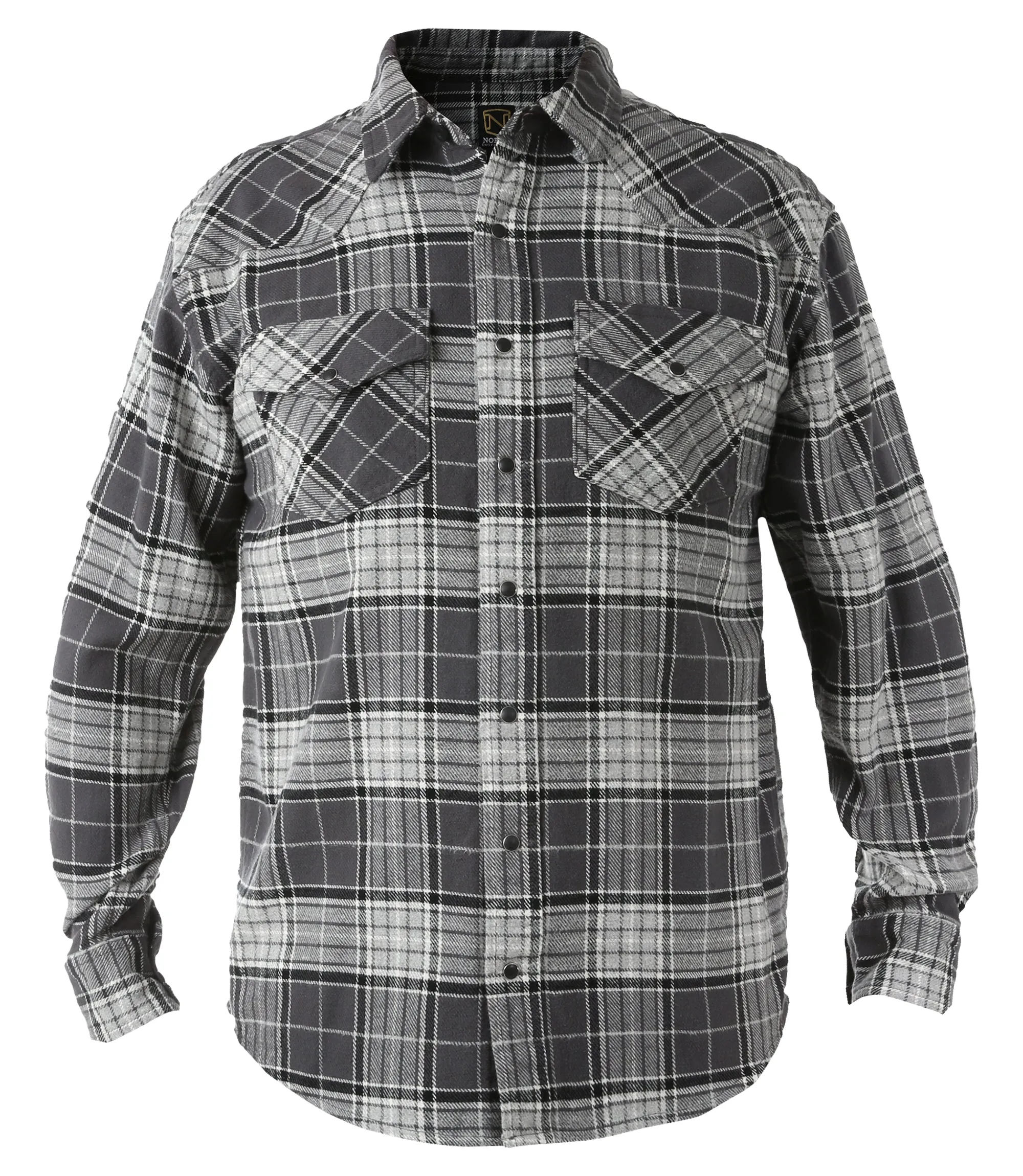 Men's Brawny Snap Front Flannel Shirt