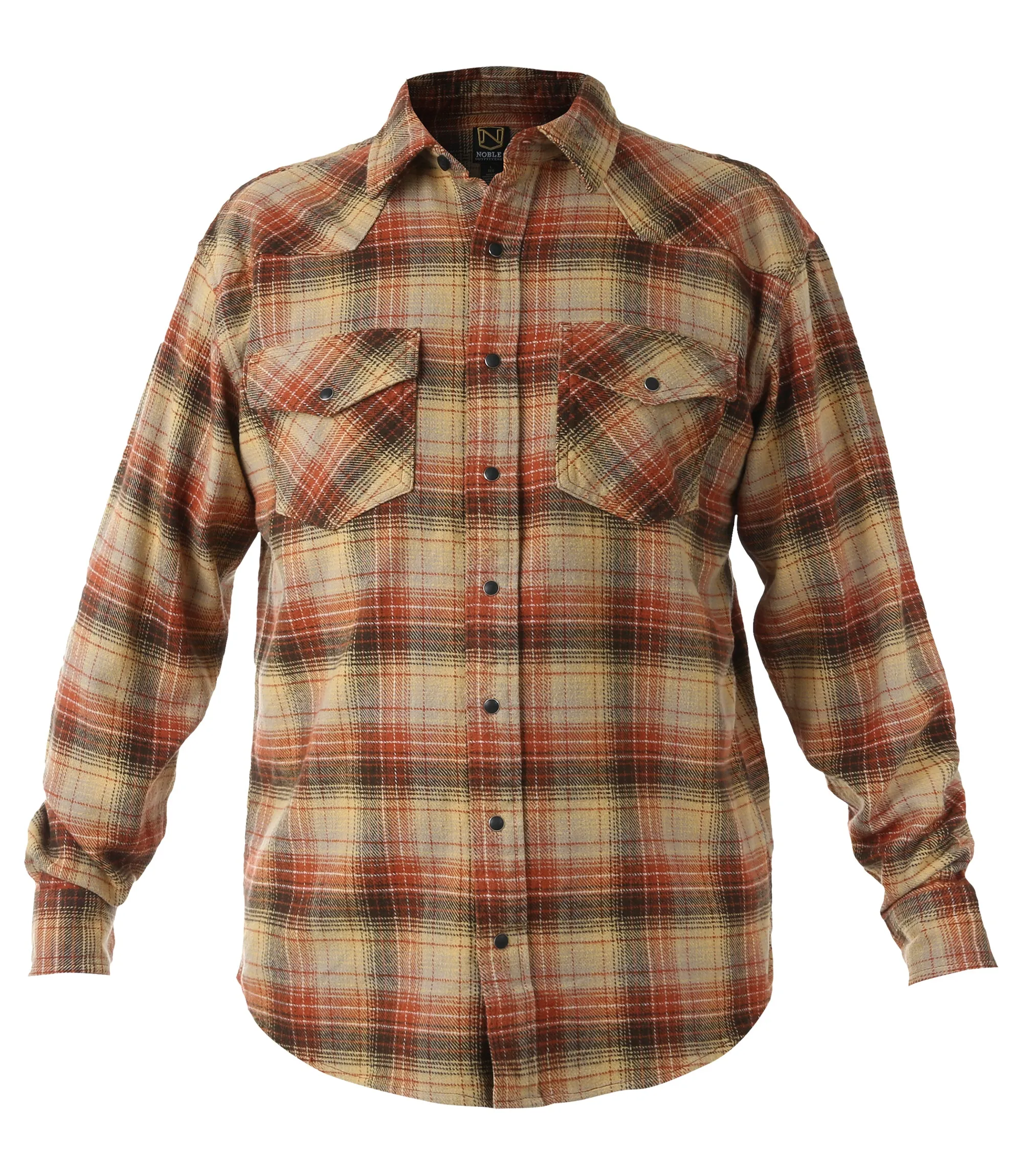 Men's Brawny Snap Front Flannel Shirt