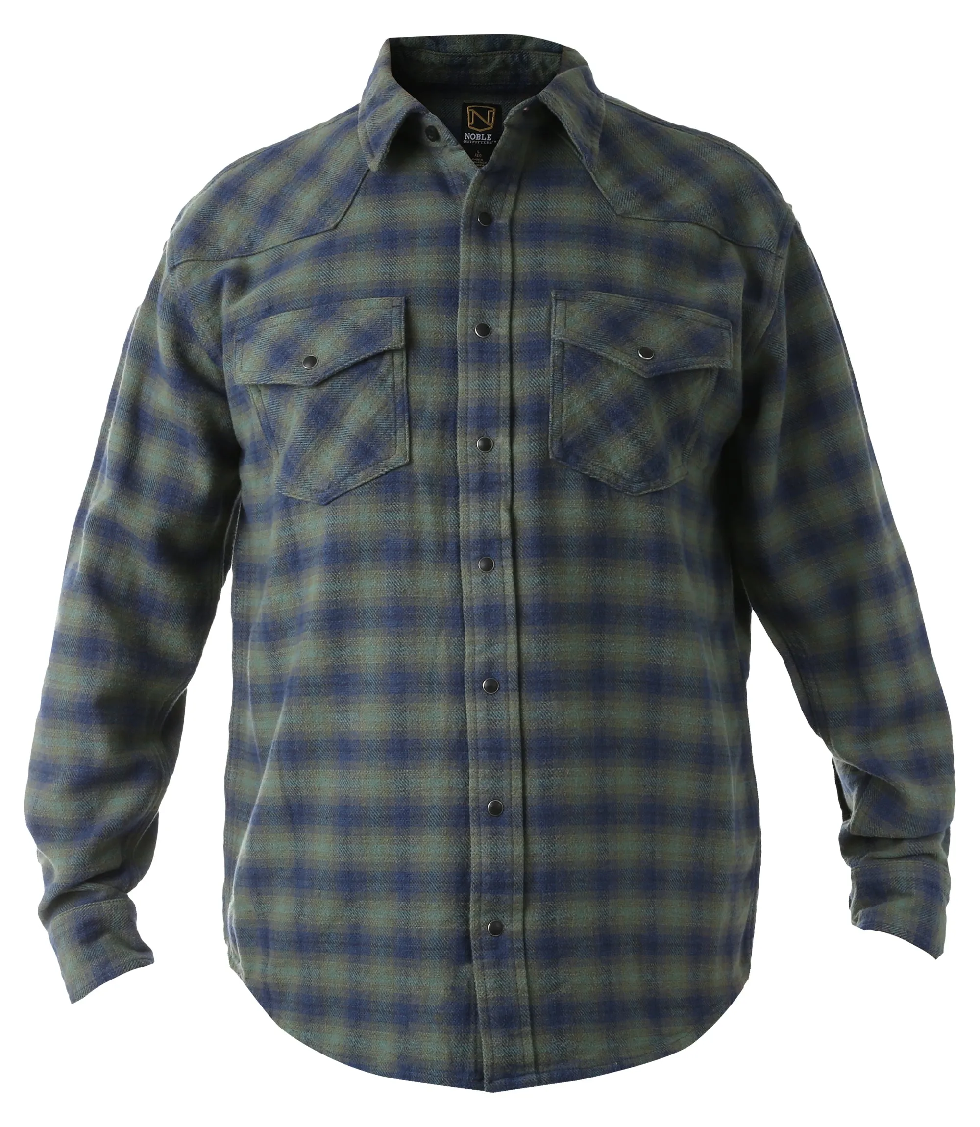 Men's Brawny Snap Front Flannel Shirt