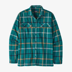 Men's Patagonia | Fjord Flannel Shirt | Brisk Dark Borealis Green