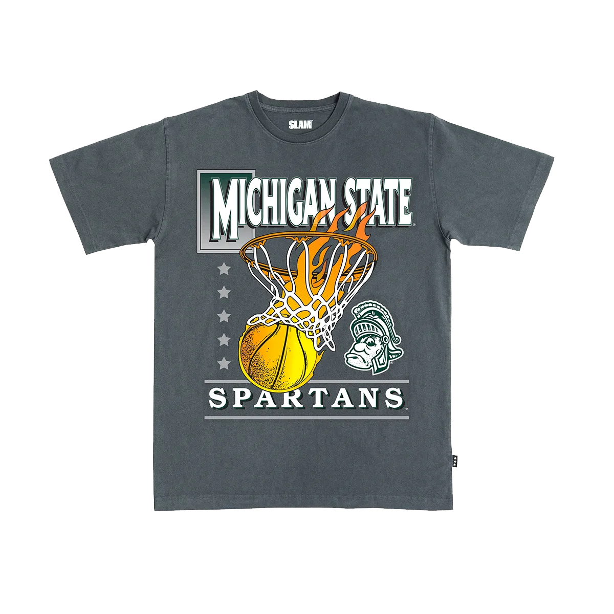 Michigan State Hoops Heavy Tee