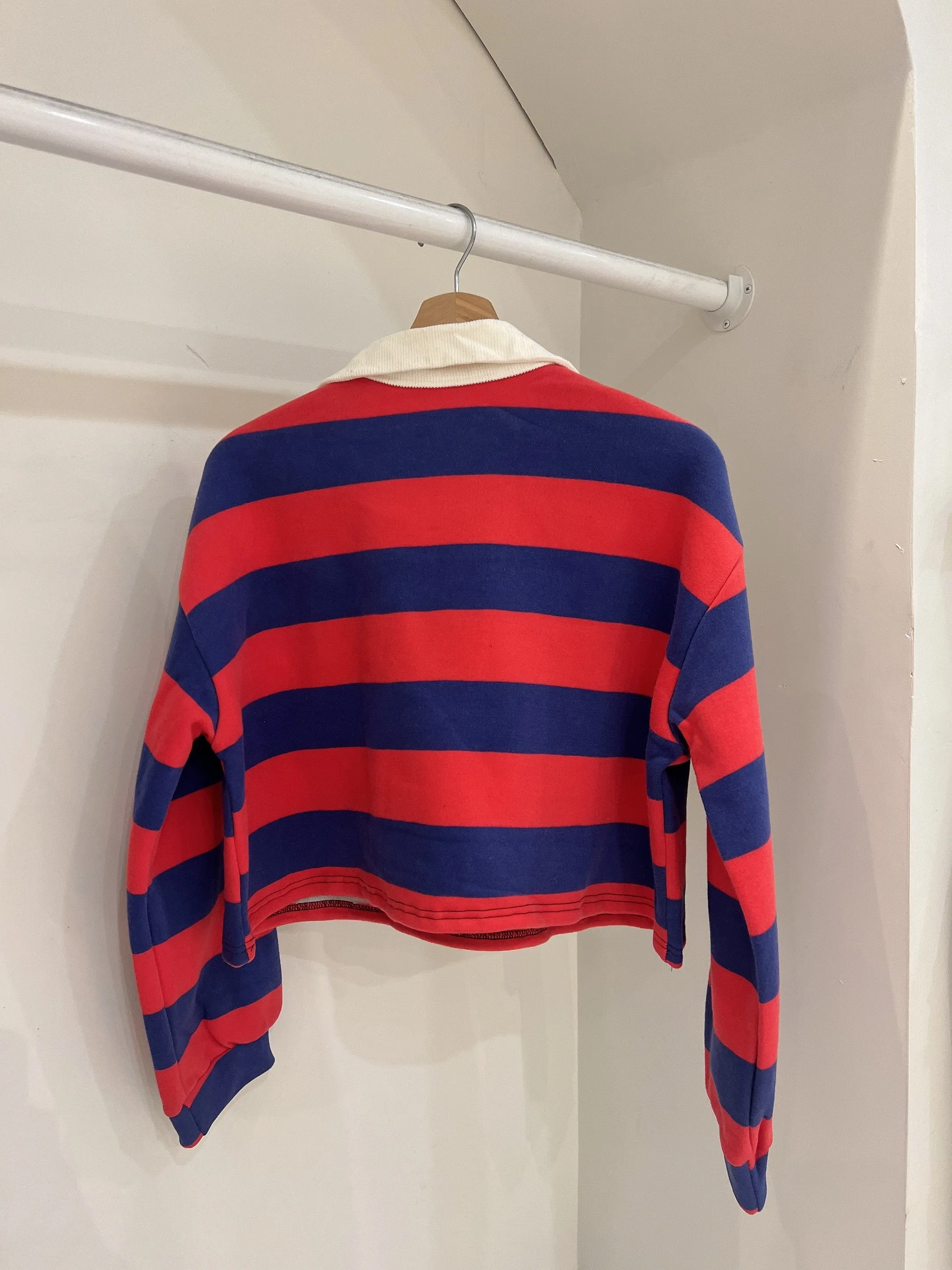 MIYO Cropped stripe sweatshirt