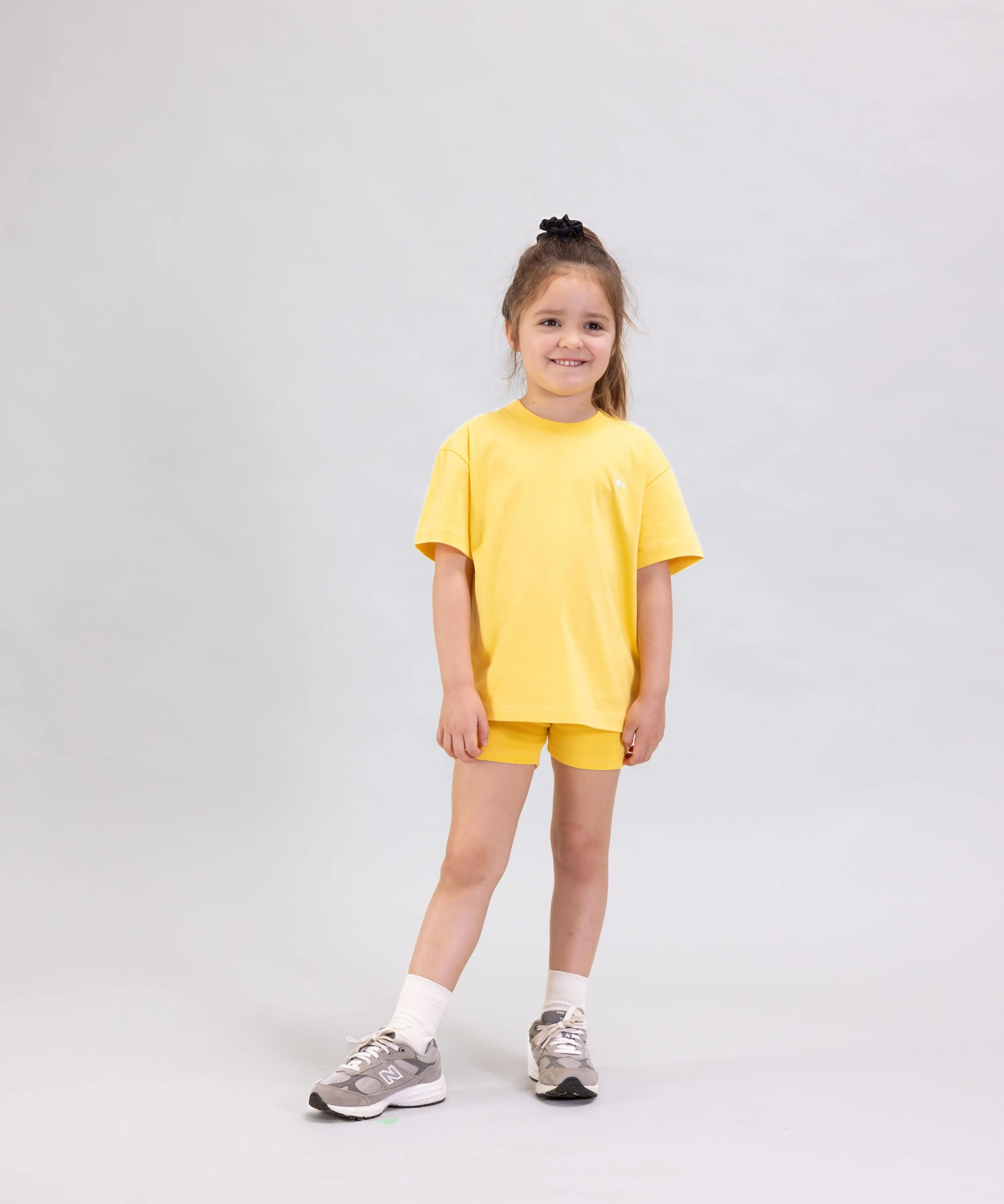 Orla Ribbed Bike Shorts - Sunflower