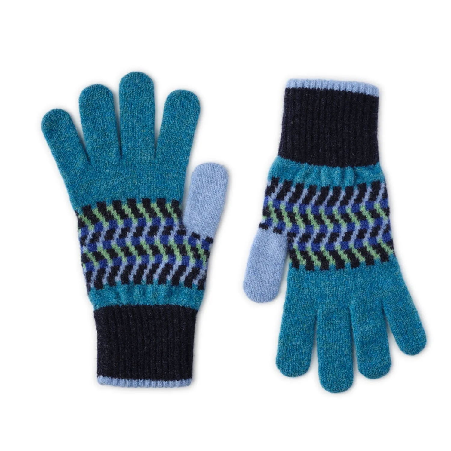 Patterned Ladies Wool Gloves | Corra | Lomond