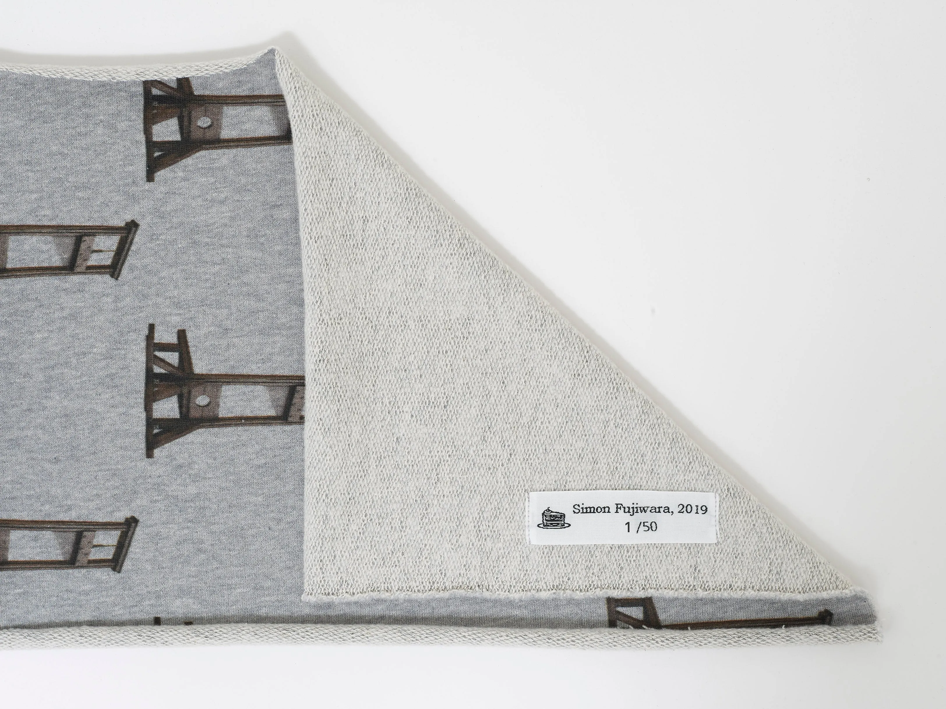 Simon Fujiwara | Jersey Sweat Relax-Revolution Scarf with Shred Detail (2019)