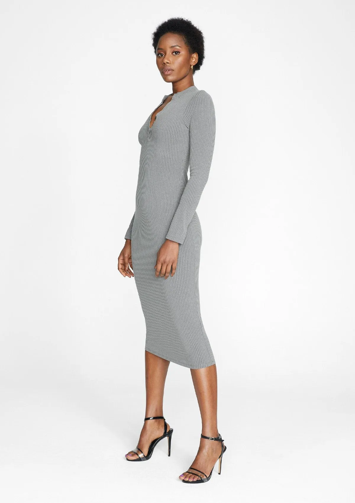 Tall Hannah Henley Midi Dress