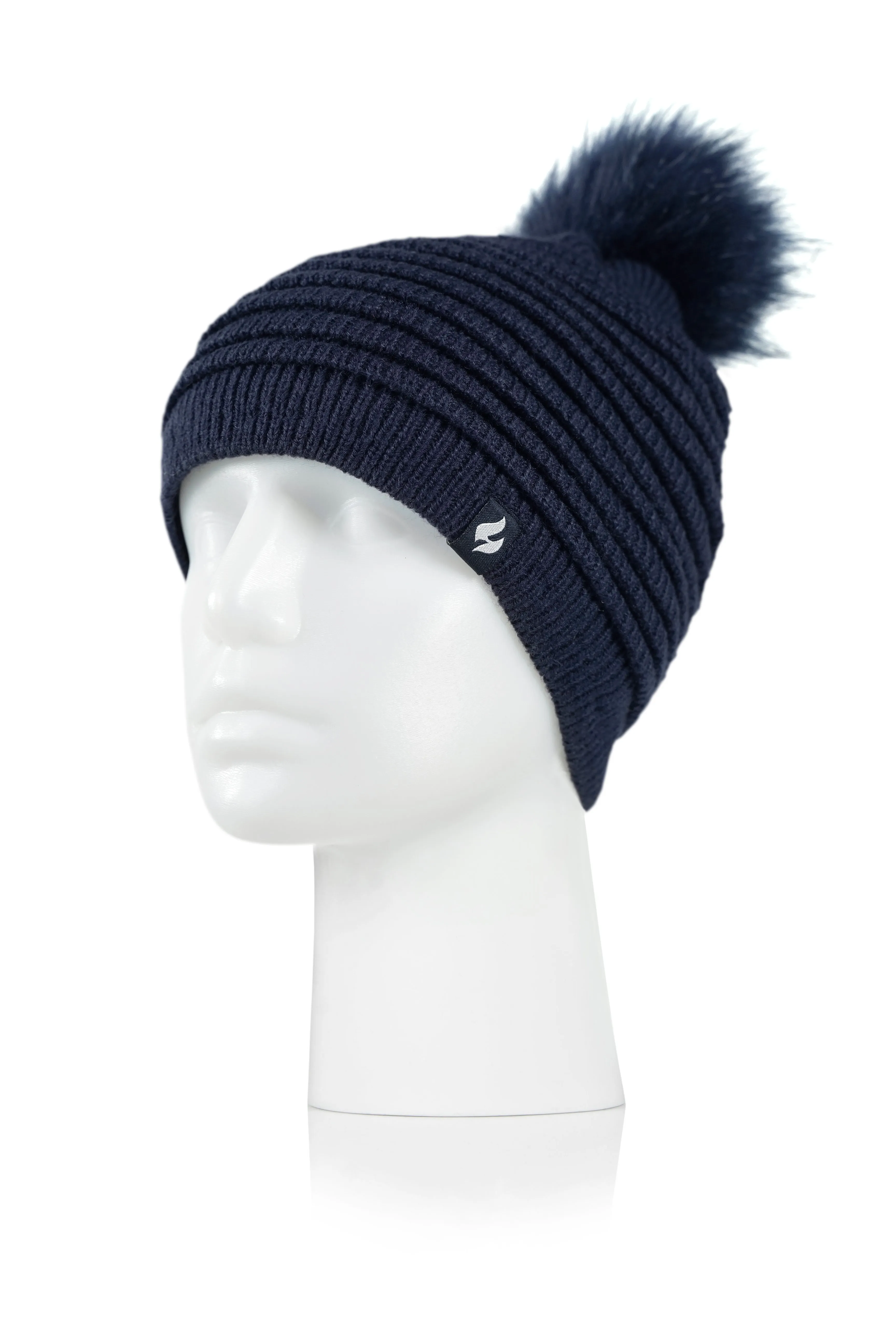 Women's Cannes Ribbed Hat With Pom Pom