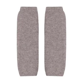 Womens Lambswool Ribbed Arm Warmers